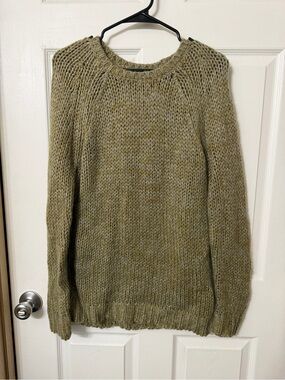 Neuw Olive Green Marled Crewneck Sweater